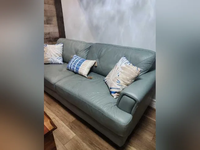 Sofa et fauteuil en cuir
