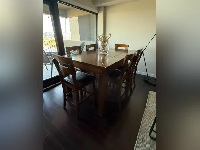 Ensemble de table bistro en bois massif