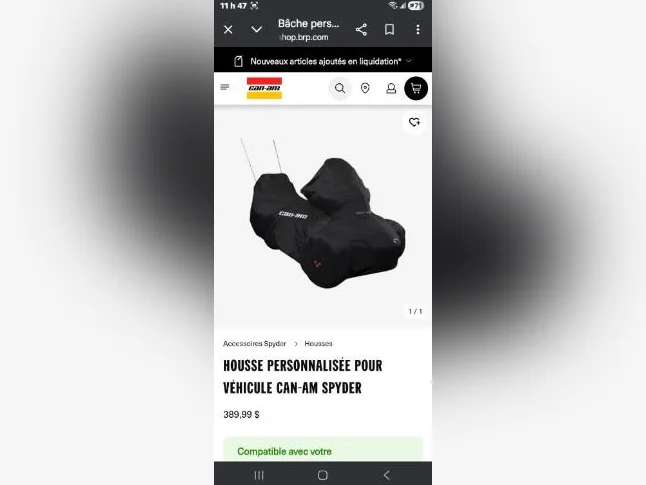 Housse pour spyder rt limited