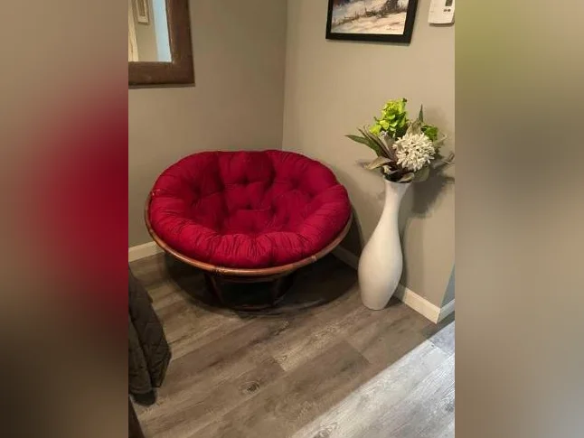 Chaise en rotin véritable inclinable