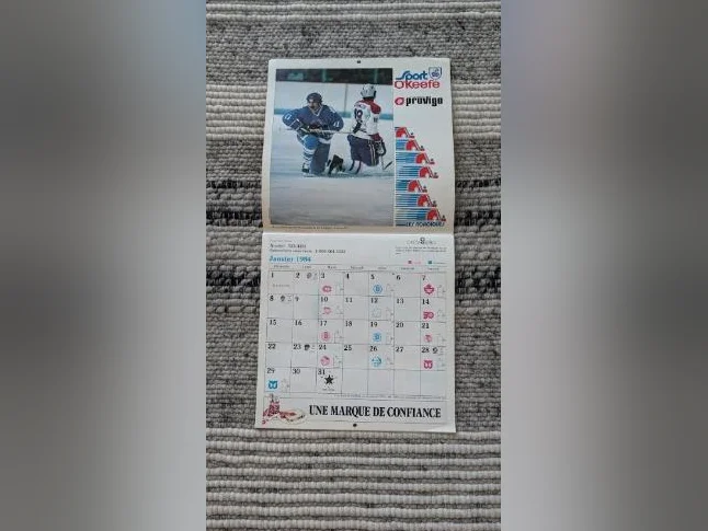 Calendrier Des Nordiques De Québec Vintages thumbnail 2