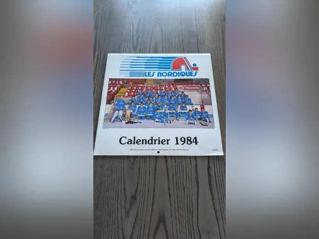 Calendrier Des Nordiques De Québec Vintages