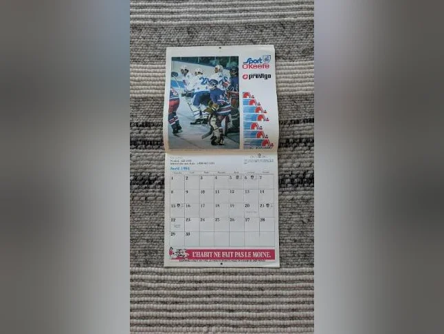 Calendrier Des Nordiques De Québec Vintages thumbnail 4