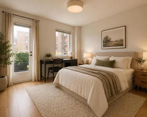 Magnifique condo 2 chambres · Cœur du Vieux-Montréal · Balcon privé sur jardin thumbnail 5