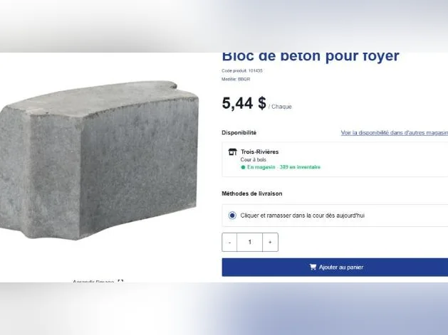 19 blocs de béton pour foyer à donner. thumbnail 4