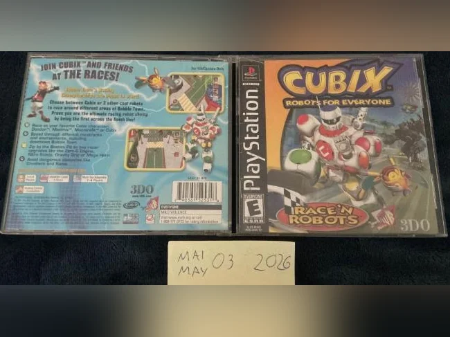 Cubix Robots for Everyone Race 'N Robots - PlayStation 1 PS1 CIB