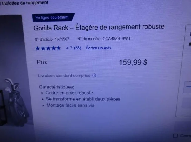 Deux étagères robustes avec 5 tablettes (démontable) thumbnail 5