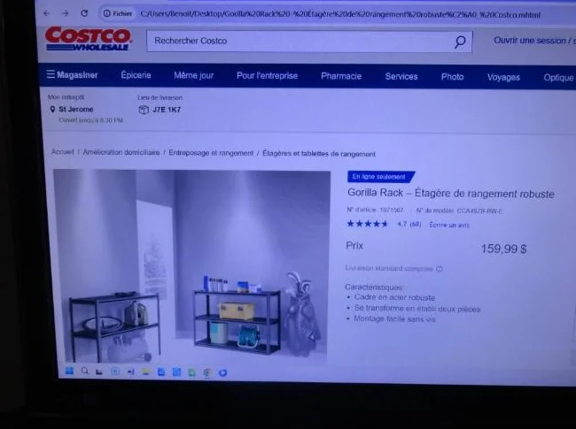 Deux étagères robustes avec 5 tablettes (démontable) thumbnail 4