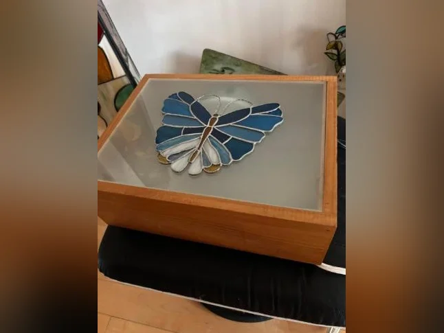 Matériel réalisation de vitraux: petit meuble table lumineuse