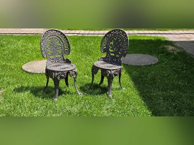 Chaises et tables mexicaines aluminium coulé. STYLE BISTRO ,die cast, thumbnail 2