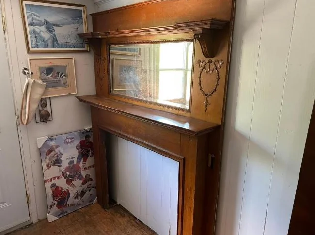 Ancien manteau de foyer