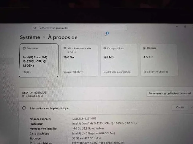 Portable HP EliteBook 840 G6 thumbnail 4