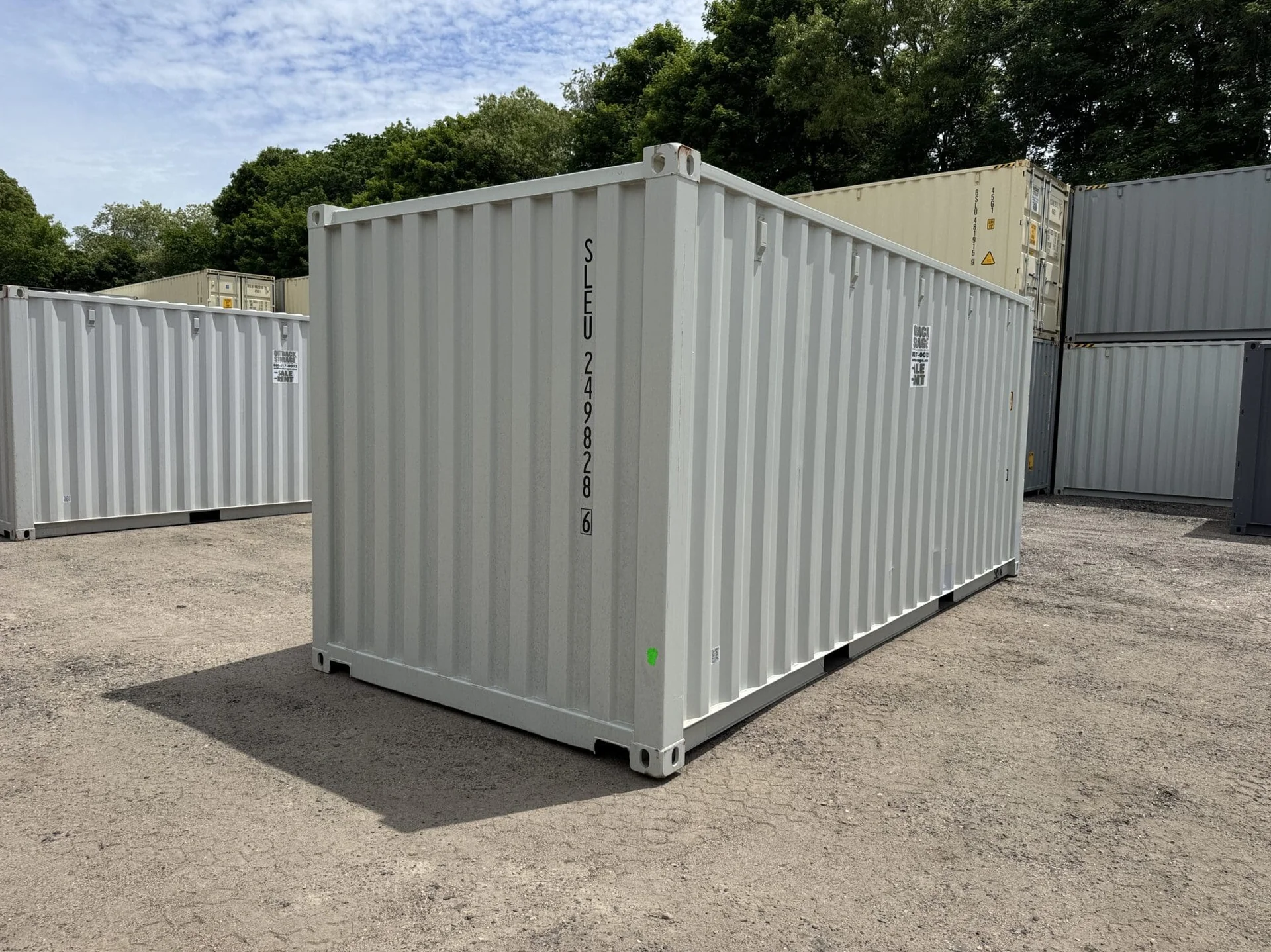New 20'x8'x8.5' Wind & Watertight GRAY Shipping/Storage Container