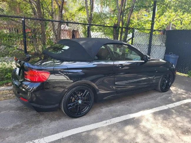 BMW 230i xDrive Cabriolet M Sport 2018 - Noir/Noir - 81 000 km thumbnail 4