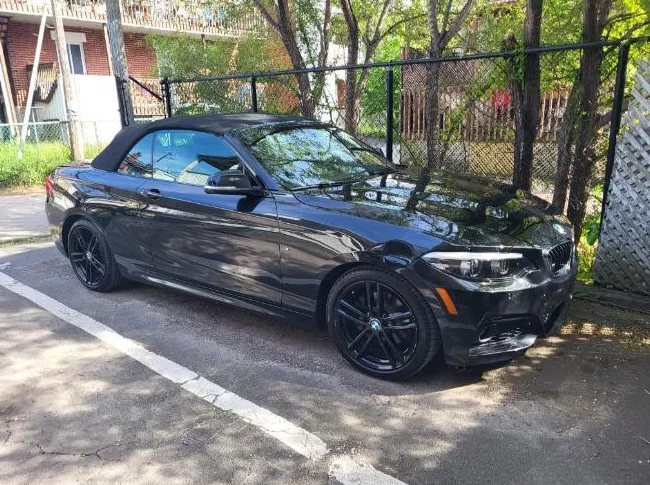 BMW 230i xDrive Cabriolet M Sport 2018 - Noir/Noir - 81 000 km thumbnail 2