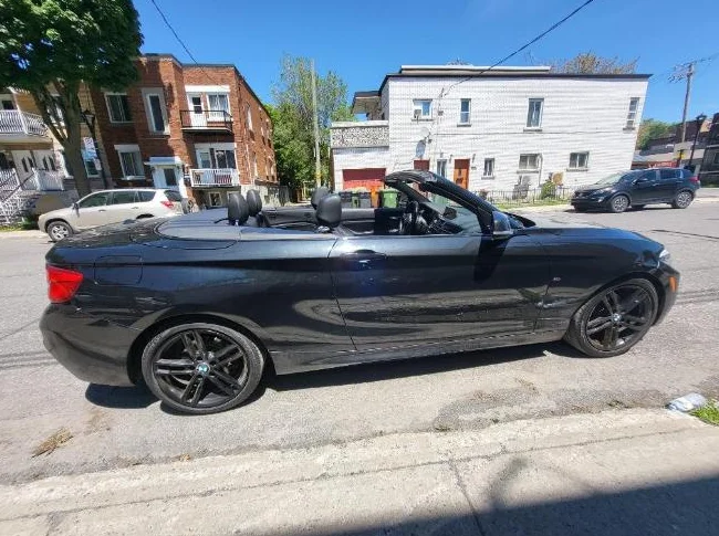 BMW 230i xDrive Cabriolet M Sport 2018 - Noir/Noir - 81 000 km thumbnail 7