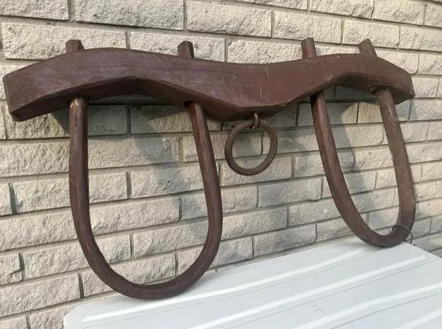 Joug de boeuf antique complet