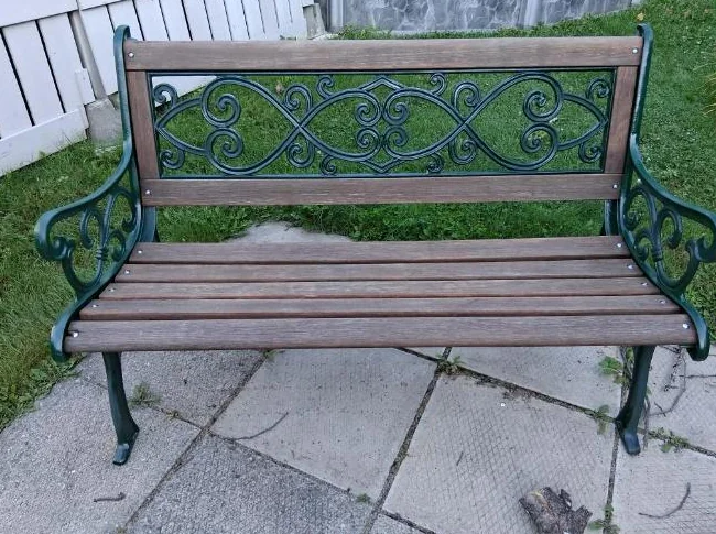Banc de parc en fonte thumbnail 2