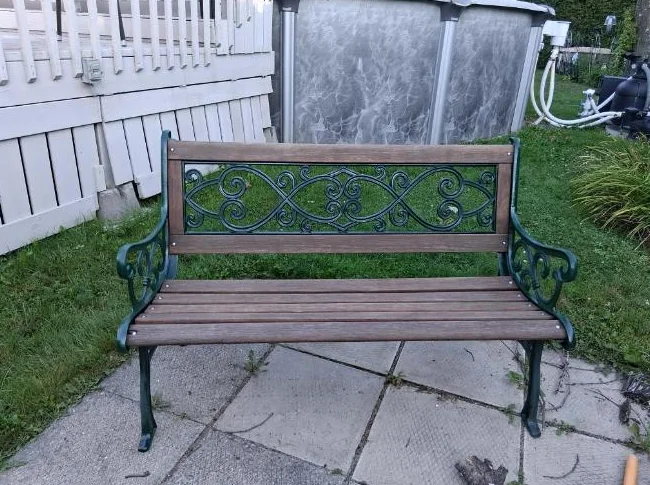 Banc de parc en fonte