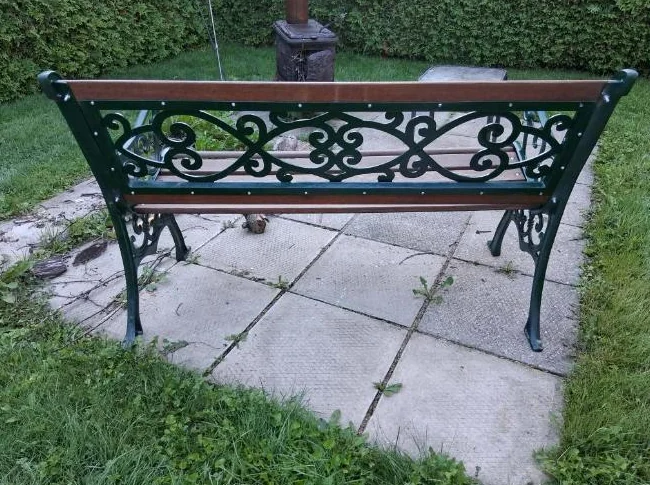 Banc de parc en fonte thumbnail 3