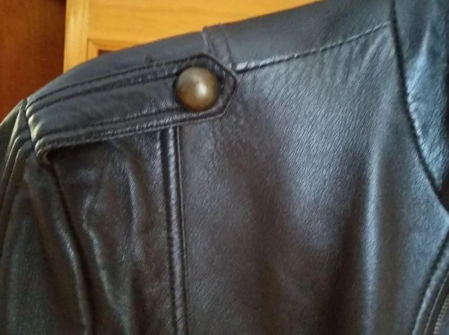 AUBAINE!!! Manteau de printemps NEUF en CUIR brun foncé pour femmes grandeur Large thumbnail 5