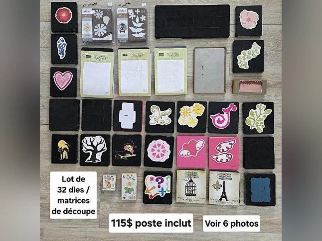 Divers lots scrapbooking, prix sur photo, peut poster si besoin voir description