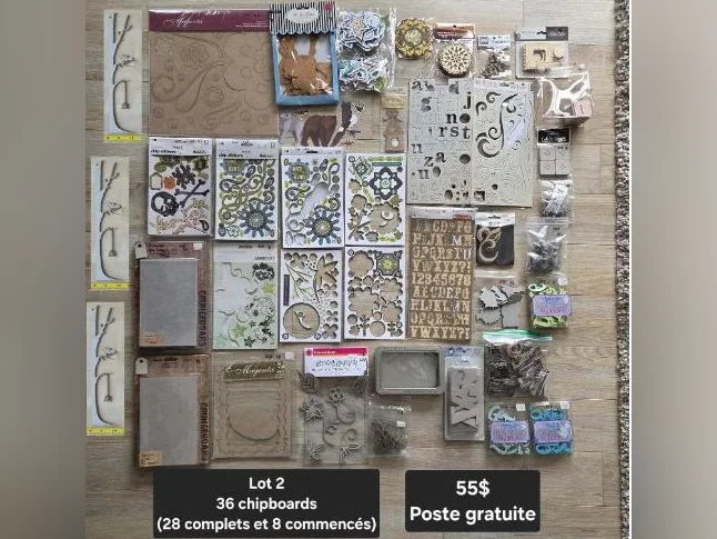 Divers lots scrapbooking, prix sur photo, peut poster si besoin voir description thumbnail 2