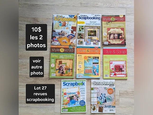 Divers lots scrapbooking, prix sur photo, peut poster si besoin voir description thumbnail 8