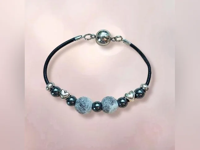 Souvenir, bijoux, bracelet créé avec les poils de votre chat ou chien thumbnail 6