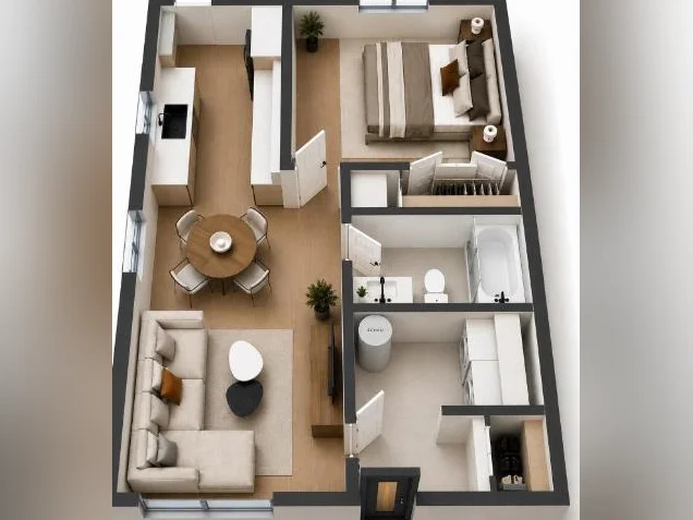 Logement style Maison de ville (3 1/2 avec 7000 pi2 de terrain) thumbnail 7