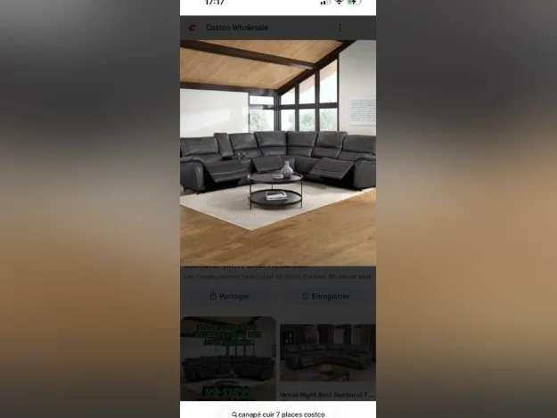 Causeuse 6 places dont 3 style lazy-boy thumbnail 2