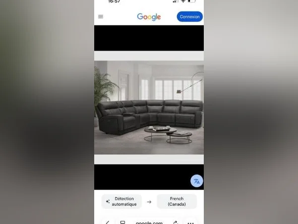 Causeuse 6 places dont 3 style lazy-boy thumbnail 3