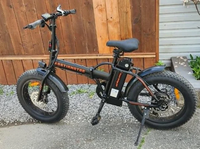 VÉLO ÉLECTRIQUE PLIABLE... ''AOSTIRMOTOR'' ROUES DE 24 POUCES DE HAUT INCLUANT LE PNEU… thumbnail 2