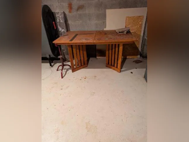 Table de cuisine en chêne massif