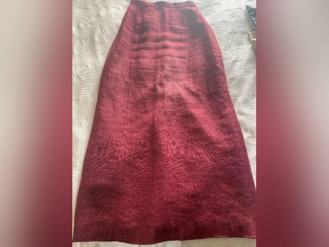 Jupe longue couleur bordeaux