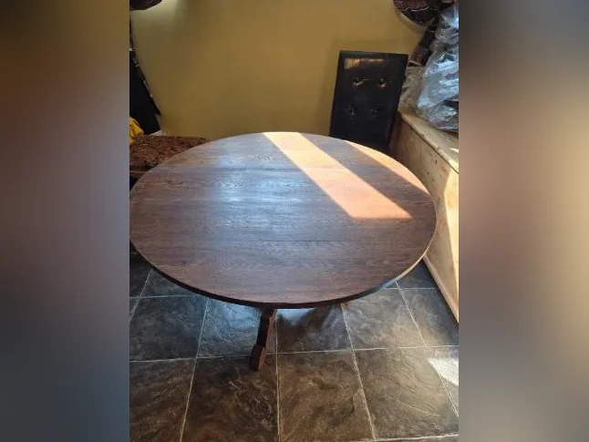Table antique ronde thumbnail 2