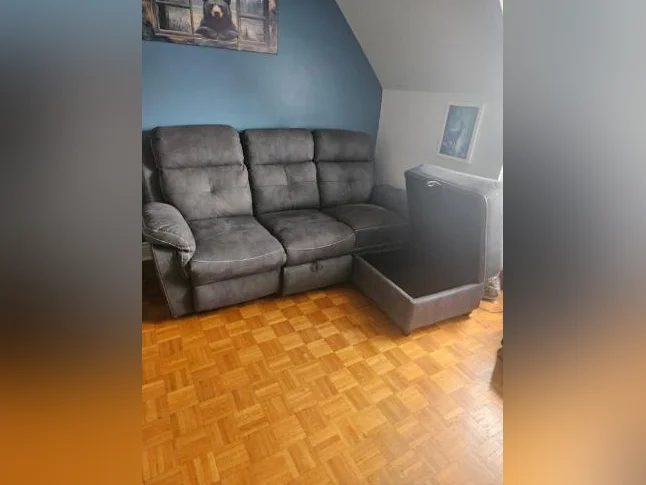 Sofa inclinable 3 places avec rangements