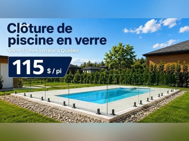INSTALLATION DE CLÔTURES ET RAMPES EN VERRE — QUÉBEC thumbnail 3