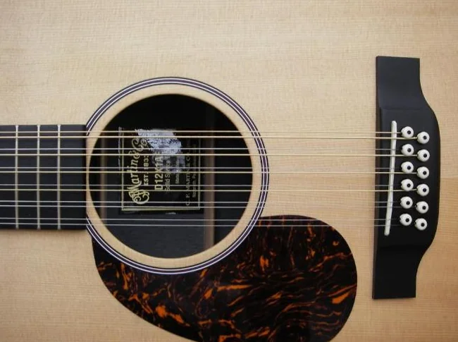 guitare gauchère à 12 cordes
