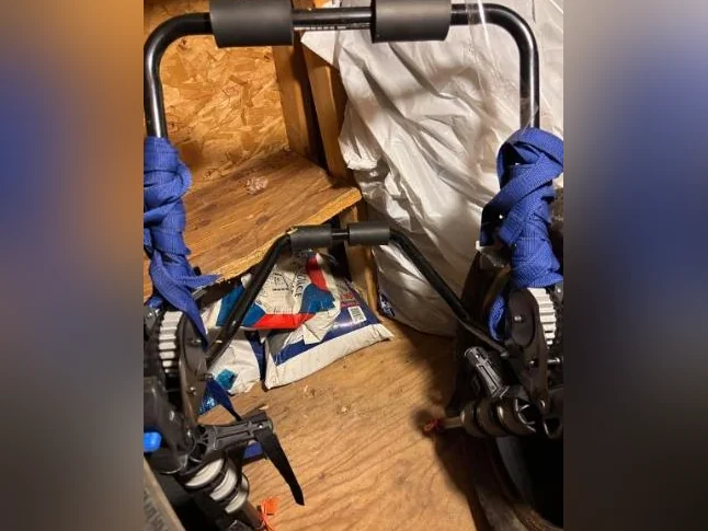 Rack à straps pour deux Velos