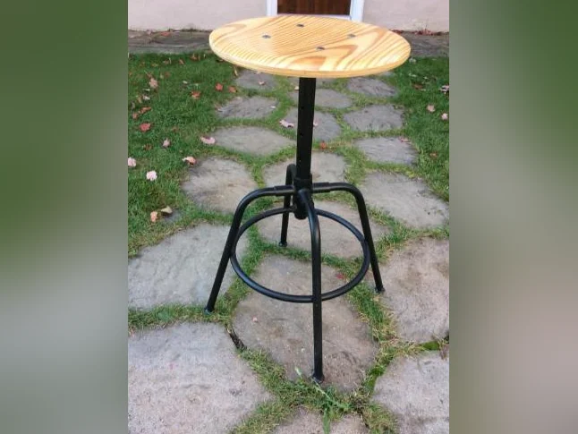 BANC EN BOIS ET MÉTAL HAUTEUR 27 POUCE thumbnail 4