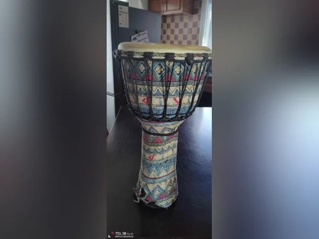 Djembe Africain en peau de chèvre/Djembe African Goat skin drum thumbnail 5