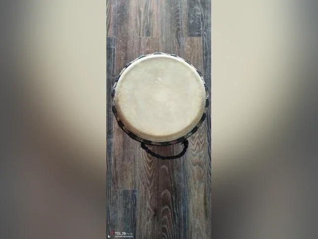 Djembe Africain en peau de chèvre/Djembe African Goat skin drum thumbnail 2