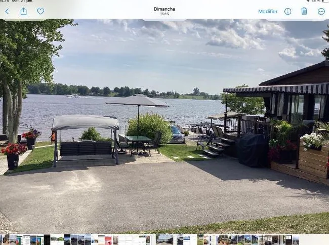 Terrain avec roulotte et véranda avec vue exceptionnel sur la rivière Outaouais navigable thumbnail 2
