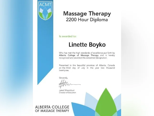 Registered Massage Therapist -2,200 hours thumbnail 8