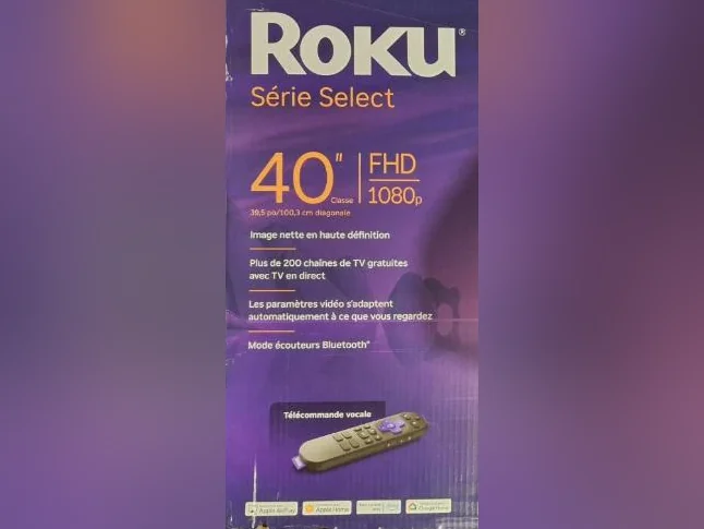 TÉLÉ ROKU SERIES SELECT FHD 1080p avec COMMANDE VOCALE - ROKU SERIES SELECT TV FHD 1080p with VOICE CONTROL