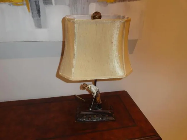 Appui livres et lampe en platre (ensemble) thumbnail 3