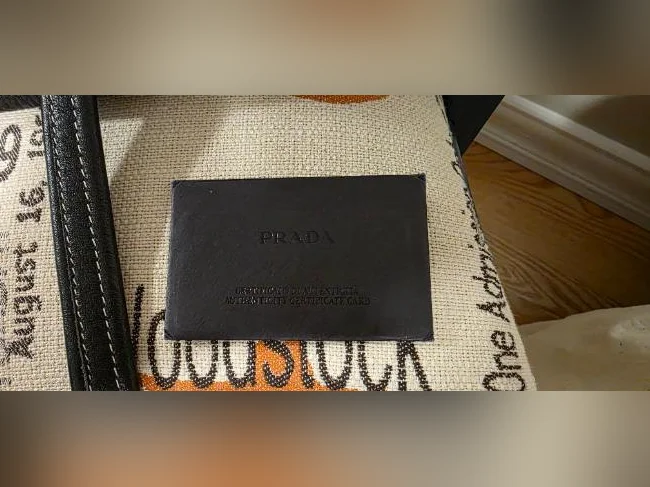 Sac à main Prada Vitello Daino Moro BR2375 thumbnail 7