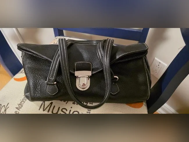 Sac à main Prada Vitello Daino Moro BR2375 thumbnail 2