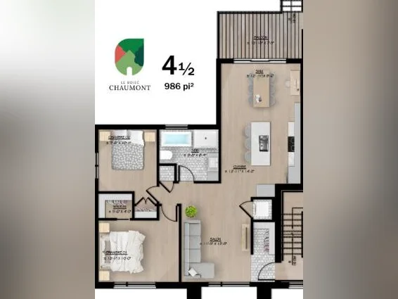 4½ neuf à louer, Bellefeuille, Saint-Jérôme thumbnail 5